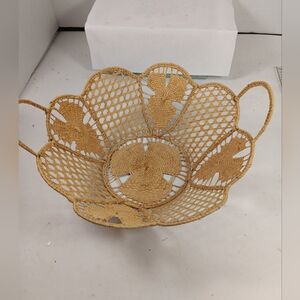 NaNa Tan Woven Basket with Handles
